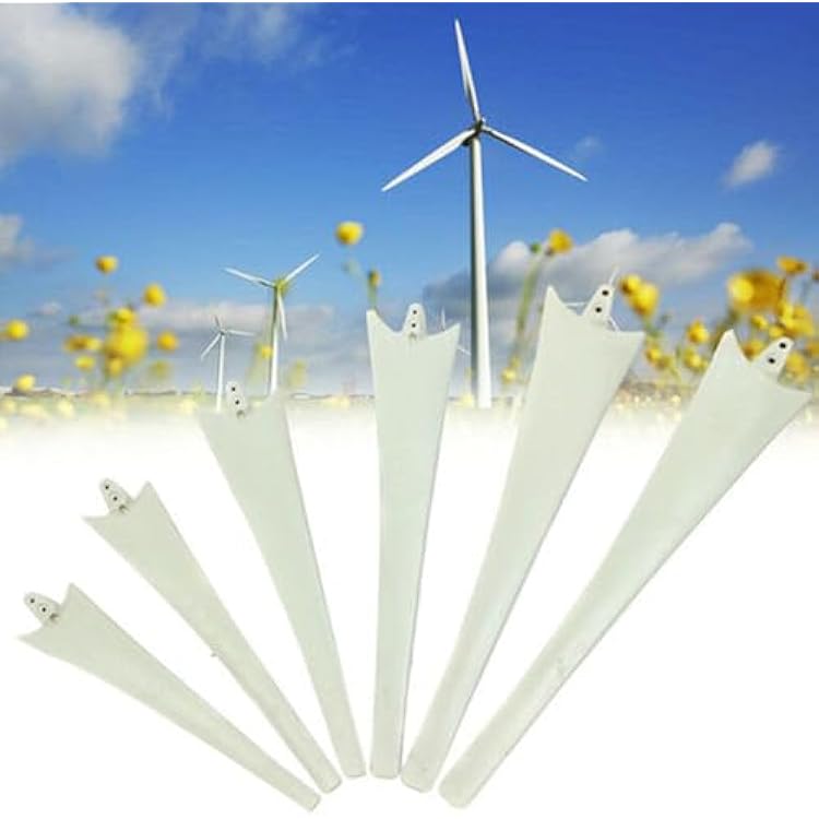BRAVECOW Windmill Blades Replacement Delta Wing Blade Nylon Fiber Blade Wind Turbine Generator Blade Windmill Power Charge Accessories for Wind Generator 650mm