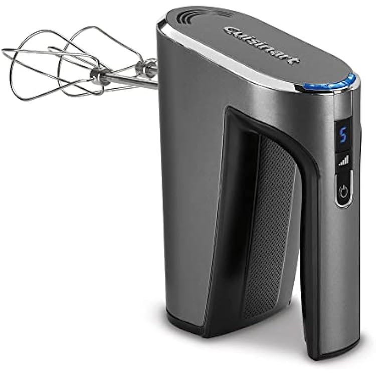 Cuisinart Electric Hand Blender & Mixer, EvolutionX Cordless Hand Mixer, 5 Speeds, GrayBlack, RHM-100
