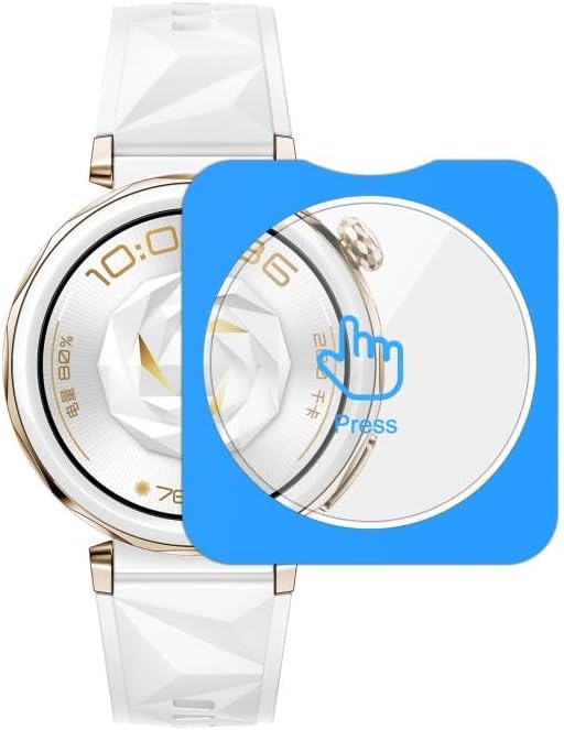 Rongep Huawei Watch GT5 Pro 42mm için Kolay Uygulama Aparatlı Ekran Koruyucu 9H Sertliğinde Çizilmeye Karşı Koruyan Dokunma Hassasiyeti ve Görüntü Kalitesini Etkilemeyen Huawei GT5 Pro 42mm Koruyucu