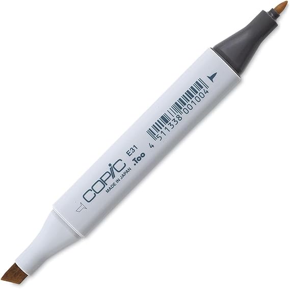 Copic Classic, Dual-Tip Alcohol Marker, E31-Copic, Brick Beige