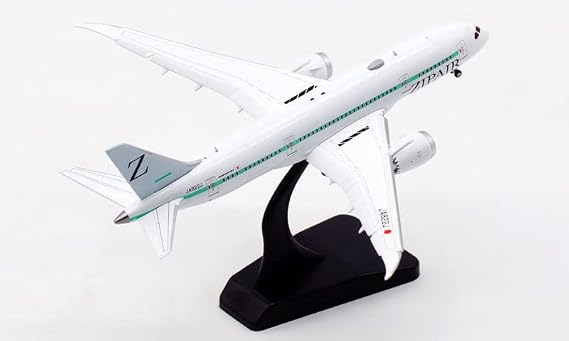 JC Wings 1/400 Complete ZIPAIR for Boeing 787-8 JA822J Flaps Down Diecast Model Aircraft