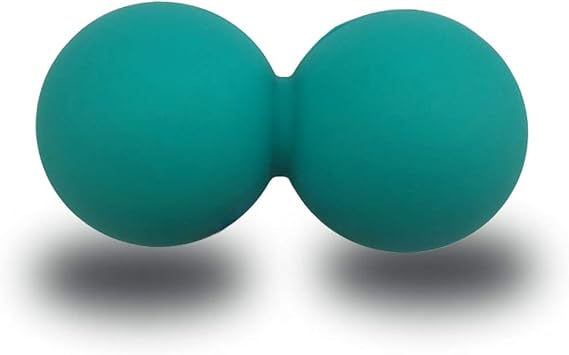 EliteShine Double Lacrosse Massage Ball for Myofascial Trigger Point Release & Deep Tissue Massagefor Physical Therapy, Muscle Relaxer, Acupoint Massage (Material: Silicon, Mint Green)