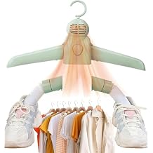 Portable Clothes Dryer - Electric Clothes Dryer Rack with Quick-Drying, Mini Dryer with Retractable Shoe Tube, Adjustable Temperature Low Noise, For Apartments, RVs, And Dormitories (Green)