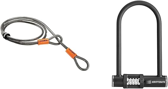 Kryptonite Bike Lock Bundle - U-Lock, Security Cable and Combo Lock