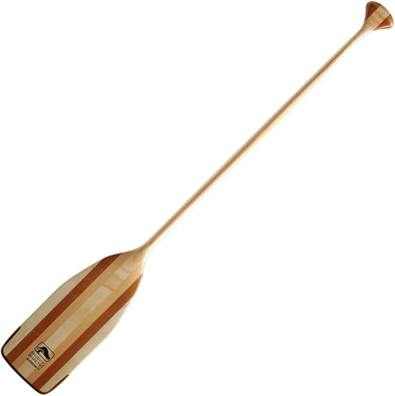 BENDING BRANCHES Arrow Wood Canoe Paddle 18-Laminate Basswood Shaft, Hardwood Blend Blade with Rockgard Tip, Classic Straight Shaft Design for Recreational Rivers & Lakes
