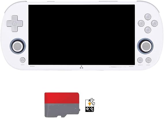 WANENGEDIY SMART PRO Handheld Game Console + Surwish CrossMix OS with Best ROMs 128G TF Card, 4.96-inch Gaming Console for Adult Support A133P Processor Linux