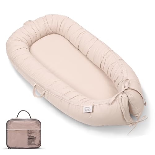 EAQ Baby Lounger, Infant Lounger for Newborn,Portable Baby Nest Cover Breathable & Soft, Newborn Essentials