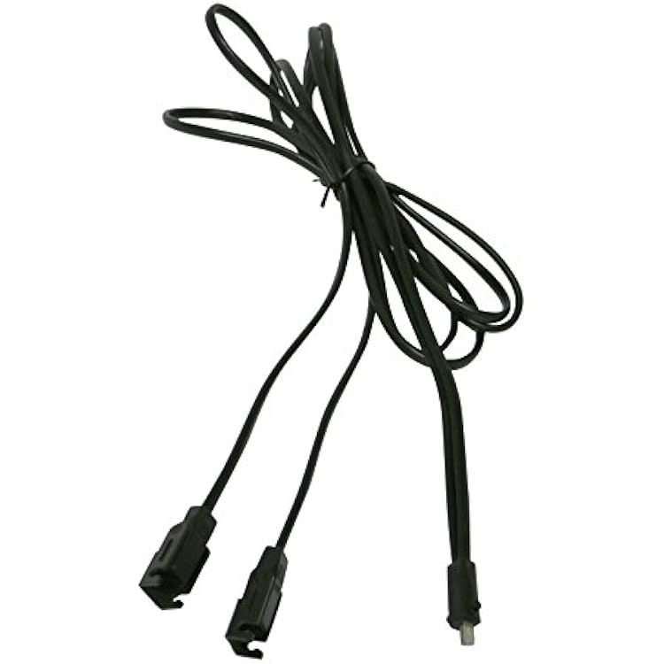 KD 2 Pin Splitter Y-Cable Connect Two Motors to One Transformer Extension Cable for Electric Recliner Sofa Sectional 60