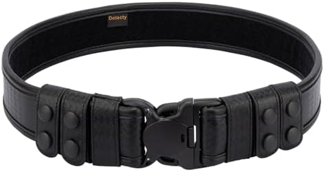 Basketweave Duty Belts Police Law Enforcement Sheriff Security 2 Outer Belt Loop Liner Tri-Release Buckle 4 Keepers