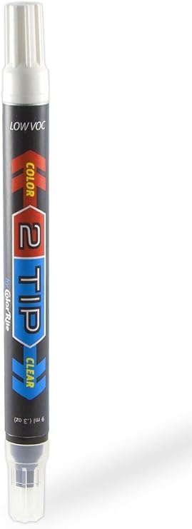 2Tip for Porsche Macan Automotive Touch-up Paint - Pure White C9A - Color-and-Clearcoat Package