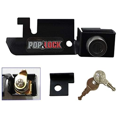 Pop & Lock Manual Tailgate Lock for Ford F150, Fits 1987 to 1996 - Works Only with Factory Plastic Handle Black, PL2310