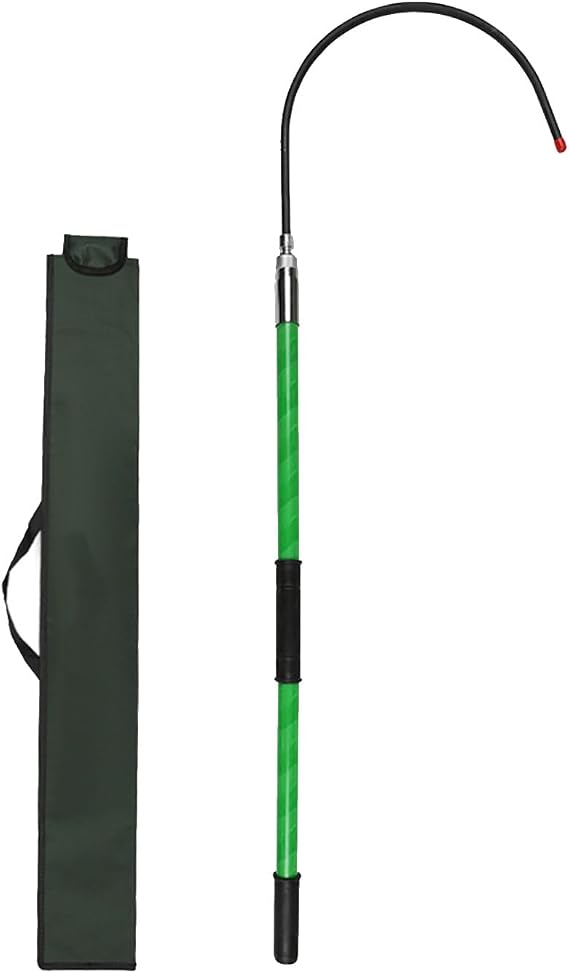 Rescue Hook, High Voltage Electrical Lifeguard Rod Kit, Safety and Defense Tools for Emergency Care, Body Life-Saving Pull Rod, for Electric Vehicle Repairs(Green,1 m/3.3 ft)
