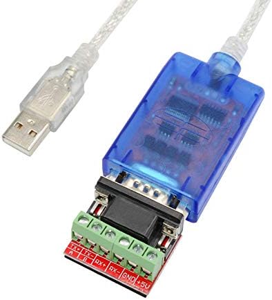 USB 2.0 to Serial RS-422/485 Cable Converter USB to rs485 rs422 COM Serial Port Device Communication Converter Adapter 9 PIN Support Windows 7 8 10 XP(1.6ft/0.5M)