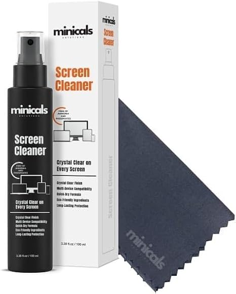 Telefon, Tablet ve Bilgisayar için Ekran Temizleyici Sprey & Mikrofiber Bez (100ml Pro)