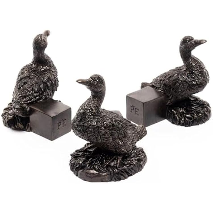 Potty Feet Aylesbury Duck Figures Plant Pot Feet Planter Riser - Pot Support Feet - Handmade Yard Art Ornaments - 3pcs