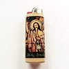 Holy Smoke Jesus Holding Pipe Lighter Case Holder Sleeve Cover Fits Bic Lighters
