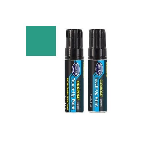 Half-Ounce Jar for Ford Windstar Automotive Touch-up Paint - Teal Metallic Clearcoat RDM6630 - All-Inclusive Package