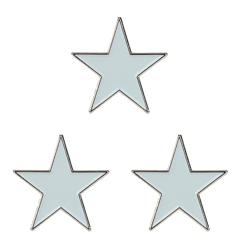 Pack 3PCS 25mm Red Color Star Pin Jewelry Star Badge Star Lapel Pins Brooches Badges