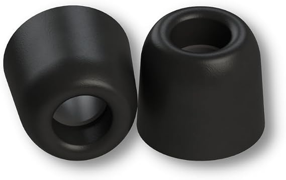 Comply 400 Core Series Memory Foam Replacement IEM Ear Tips, Black, Small