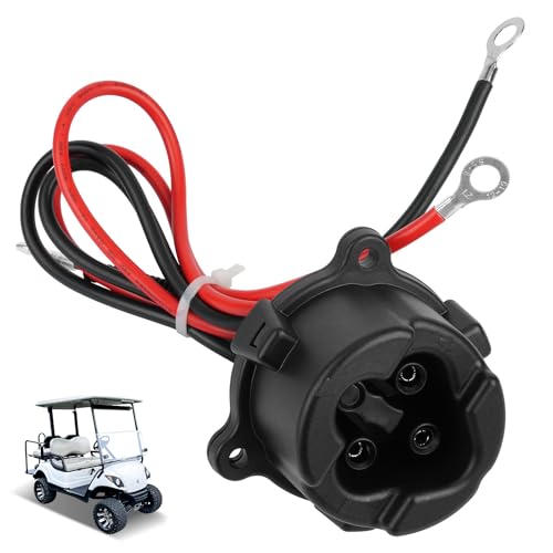 Panglong 48V MAC DC Charger, Plug Powerwise Receptacle for Yamaha Electric 2011-2017 G29, JR1-H235A-00, JW9-H6181-00