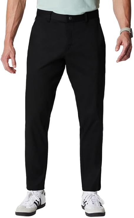 Fabletics Men's The High Side Chino (Classic Fit), Buttery Soft, External Pocket, Wrinkle Resistant, Zip Pockets