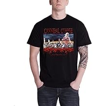 Cannibal Corpse Mens T Shirt Black Eaten Back To Life Band Logo Official