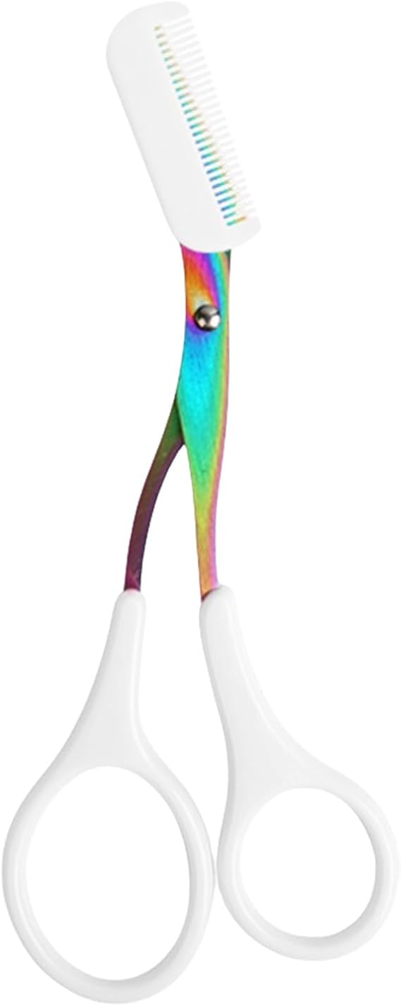 Eyebrow Ra Zors, Eyebrow Trimmer,Eyebrow Scissors With Comb,No-Slip Cutter Eye Brow Ra Zors,Eye Brow Shaper Trimming Scissors Makeup Tool
