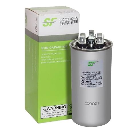 Hartland Controls HCKY550D075R440318Z6-55+7.5MFD 440VAC Round, SF Capacitor # SFCAP55D75440R