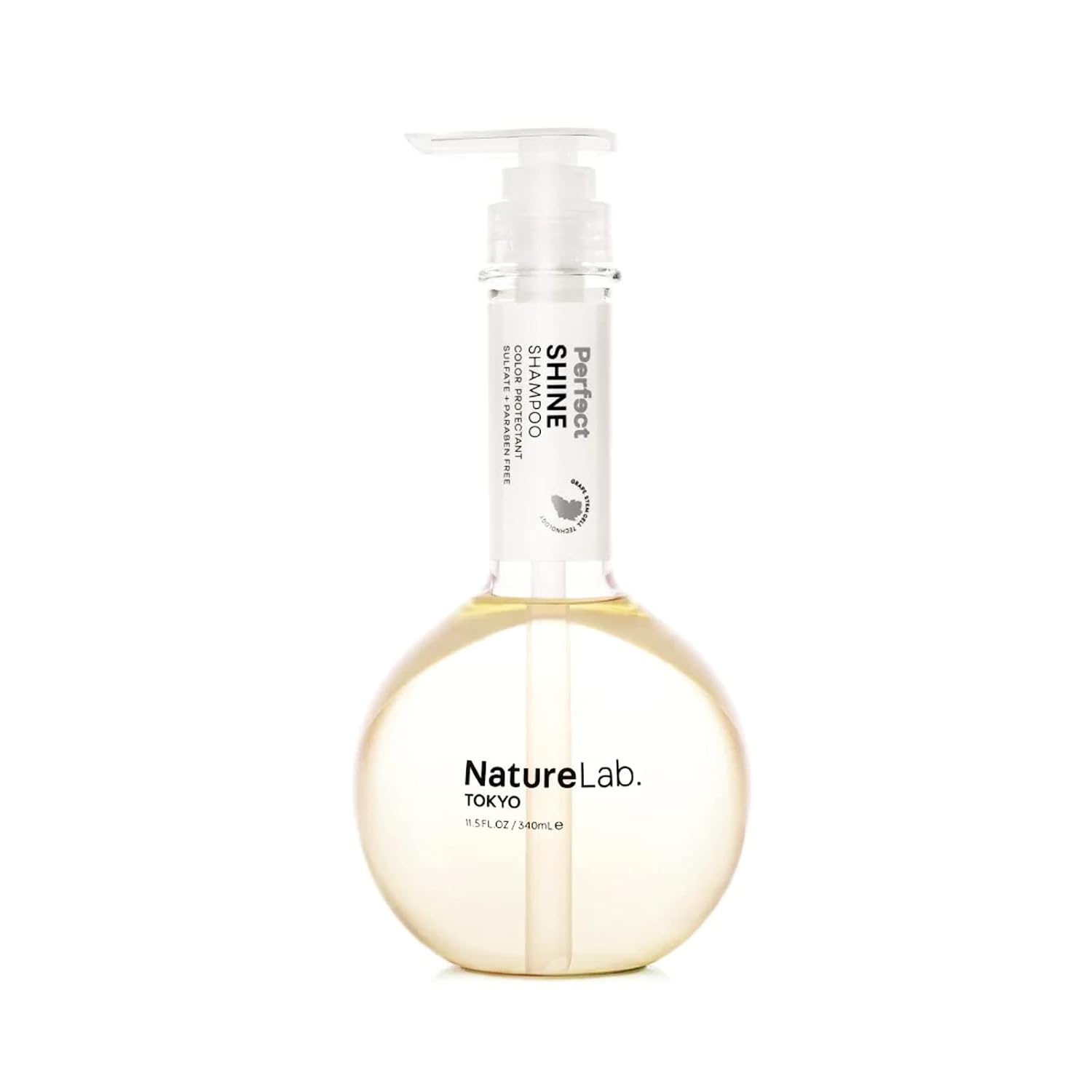 NATURELAB. TOKYO Perfect Shine Shampoo - Promotes Visible Shine to Dull Hair Sulfate  Paraben-Free 11.5 fl oz340 ml