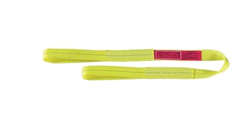 Liftall EE2801DFX9 Polyester Web Eye and Eye Sling, Flat Eye, 2-ply, 1" x 9'
