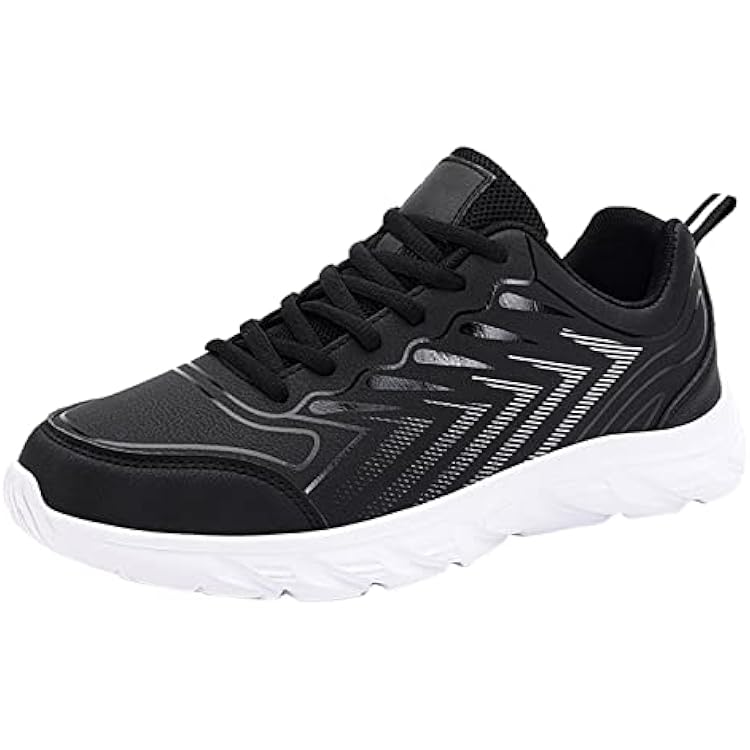 Mens Shoes Casual Leather Laace Up Solid Casual Fashion Simple Shoes Running Shoes Sneaker Boots for Men BLVD A, 12