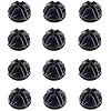 20 Pcs Wire Cube Connectors Plastic Wire Grid Cube Storage Shelving Unit Connectors Closet Clasp Buckle Clip for DIY Modular Organizer Closet (Black)