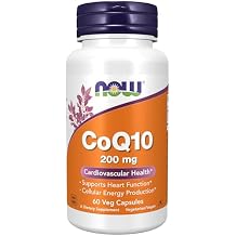 NOW Foods CoQ10 200mg 60 VegiCaps (Pack of 2)