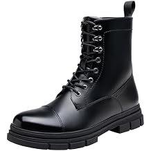 Jousen Mens Boots Casual Fashion Motorcycle Waterproof Combat Boots For Men