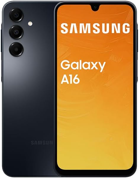 SAMSUNG Galaxy A16 4G (SM-A165M/DS), 128GB 6GB RAM, Dual SIM, Factory Unlocked GSM, International Version (25W Power Adapter Bundle) - (Black)