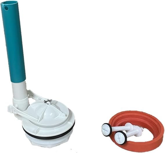 Champion 4 Two Piece Toilet Replacement Flush Valve With Overflow Extension Tube by NuFlush fits American Standard 3174.002-0070A
