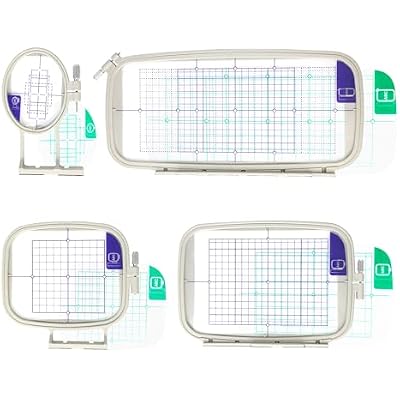 Sew Tech Embroidery Hoops for Brother PE900 PE800 SE2000 SE2100DI SE1900 PE770 780D PE750 750D PE700 700II NS1250E NS1150E NS2750D NS2850D Brother Innovis 1250 700 Babylock Embroidery Machine Hoop