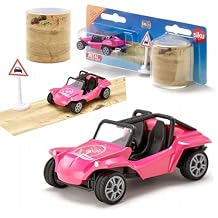 SIKU 1604, Buggy with Tape and Traffic Sign, Metal/Plastic, Multicolour, 5 m Road Tape