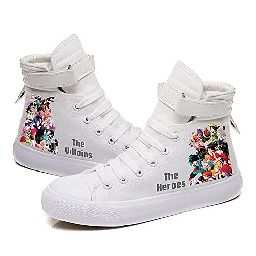 Heroes Villains MHA Anime Sneakers High Top Anime Shoes Anime Gift