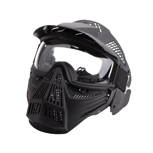 Airsoft Mask, Full Face with Tactical Goggles Mask, Impact Resistant, for Airsoft BB Hunting CS Game Paintball Motocross Skiing