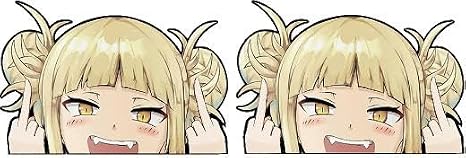 Anime Peeker Car Sticker - Himiko Toga Hero Design - Pack of 2 9 x 6 cm