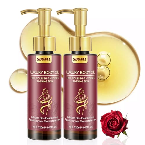 Body Firming Oil - After Shower Oil for Women, Tightening & Hydrating Treatment for Arms, Legs, Stomach & Body, Natural Formula for Dry Skin, Lightweight & Non-Greasy, 4.06 FL OZ Pack of 2