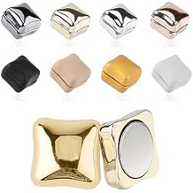 8pcs Hijab Magnetic Pins, Multi-Purpose Pinless Strong Magnetic Hijab Pins Scarf Magnetic Clasp Hijab Magnets for Women Hijabs Scarves Clothes(Square Style)