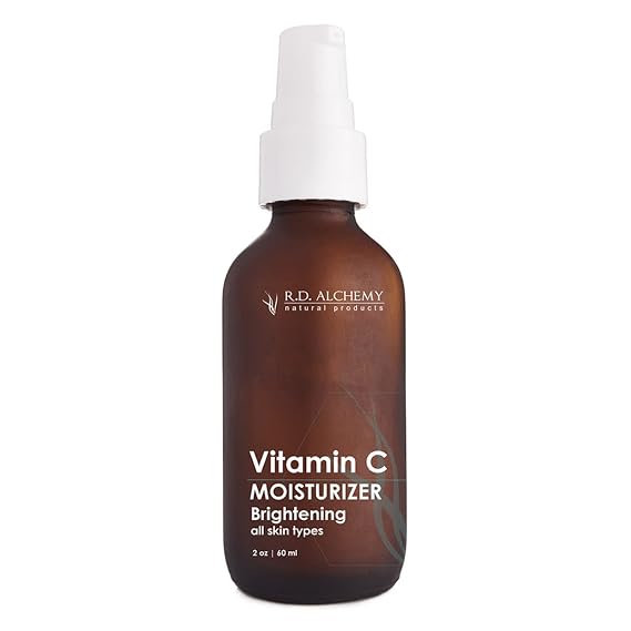 99% Natural & Organic Vitamin C Skin Brightening Moisturizing Cream for Face & Neck Tightening, Dark Spot Removal, Wrinkles, Glowing Skin. Natural Skincare for Professionals and Estheticians.