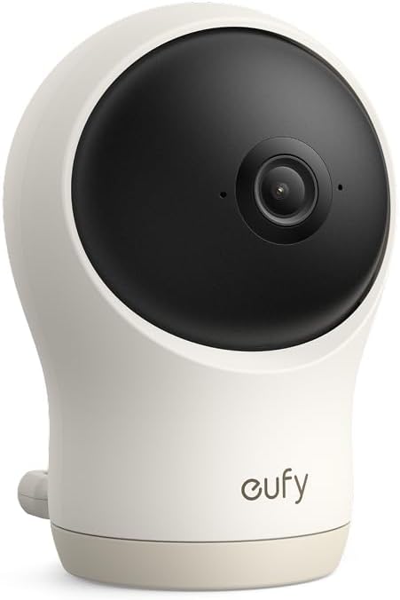 eufy Security Baby Monitor C10 Add-On Camera, 2K HD, 4 Zoom, Pan-Tilt | 351 Pan and 60 Tilt, Night Vision, Motion/Cry/Noise/Temp Alerts, 2-Way Talk, VOX, White Noise