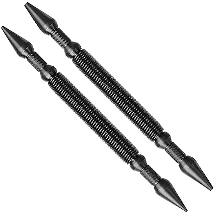 2-Piece Nail Setter Dual Head Nail Set, Dual Head Nail Setter, Spring Loaded Center Hole Punch, Hand Tool for Metal or Wood, Nail Setter Features 116-in, 132-in, 18-in, 332-in