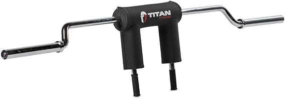 Titan Fitness Rackable Safety Squat Bar, Olympic Sleeves, 1,500lb Rated