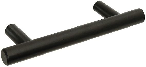 CKP Brand #3489-4 in. (102mm) Steel Bar Pull, Black Powder Coated