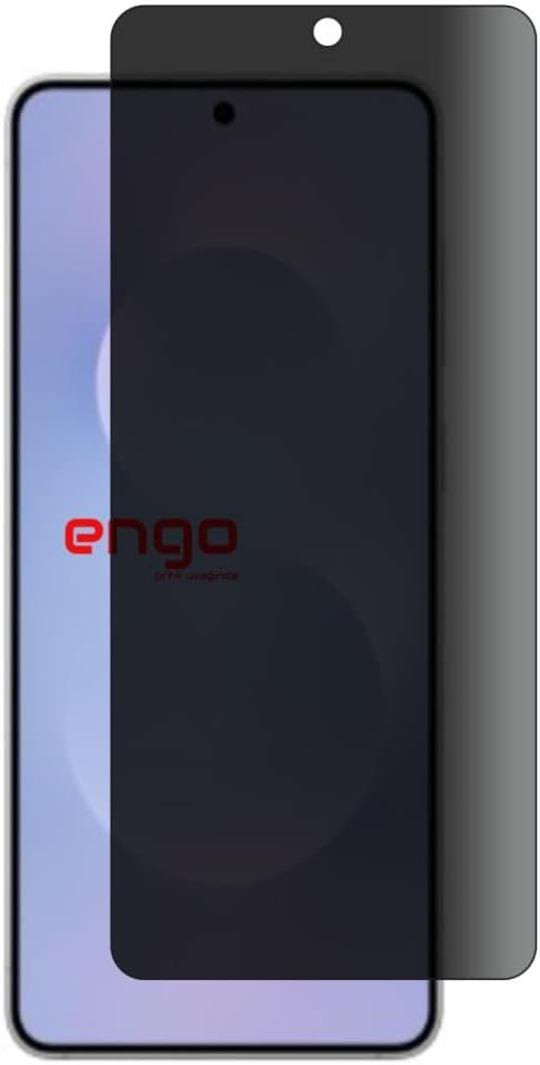 Engo Samsung Galaxy S25 Edge İle Uyumlu Hayalet Ekran Koruyucu, Yandan Görünmeyen Anti-Spy Gizlilik (Privacy) Koruması, 9H Temperli Nano Kırılmaz Esnek Cam, Parlama Ve Parmak İzi Önleyici