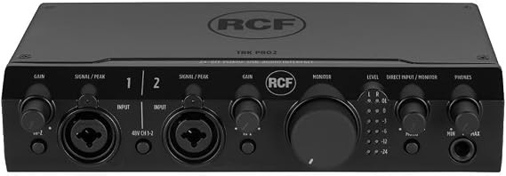 RCF TRK PRO2 2in/2out Bass Powered USB 2.0 Audio Interface